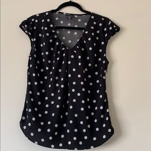 Black polkadot shirt (Express)